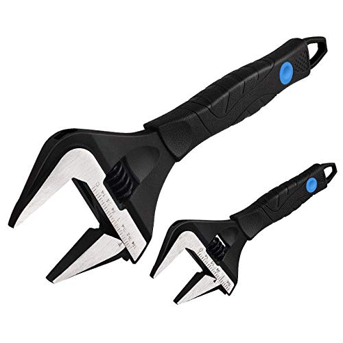 MaxPower Llave Inglesa con Gran Apertura, Llave Inglesa Ajustable Para Plomería, Desmontaje Tuerca...