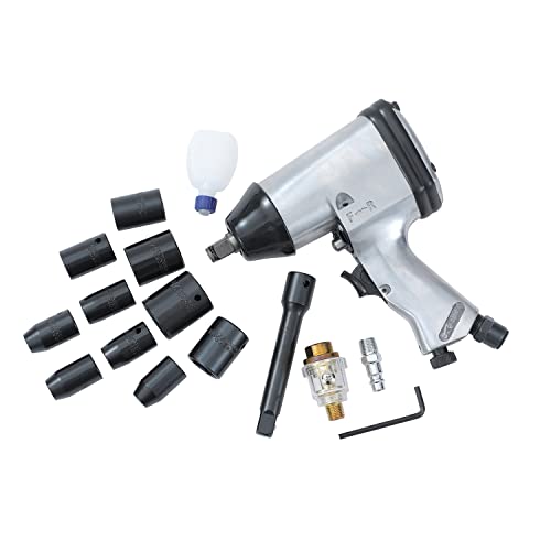 ORAZIO Juego de Llave de Impacto Neumática 1/2', Heavy Duty Garaje Coche Camión Rueda Neumático...