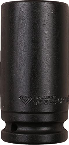 Brilliant - Llave de vaso de impacto hexagonal 3/4', 27 mm, larga