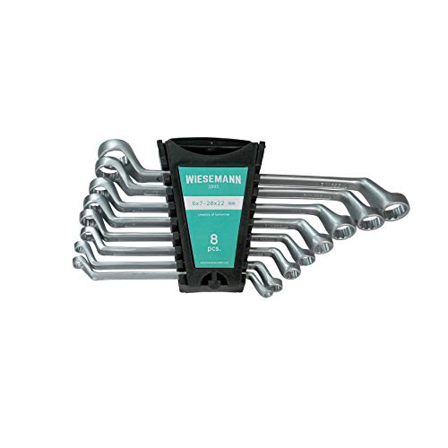 Juego de Llaves de Estrella Acodadas dobles 8 pzas 6-22mm de WIESEMANN 1893 I Llave de doble Boca...