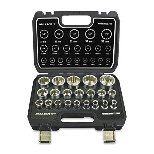 HASKYY® Juego de llaves dentadas, 8 – 36 mm