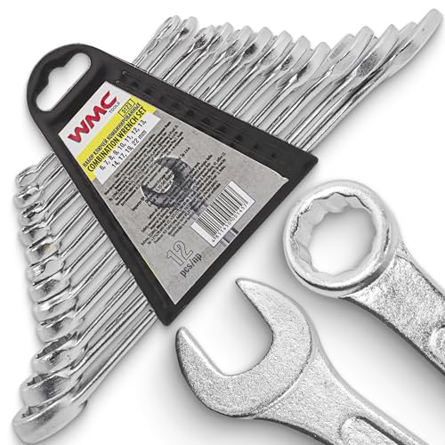 FORCEKRAFT Juego de llaves fijas. Llaves combinadas 12 piezas 6-22 mm - Set de Llaves combinadas con...