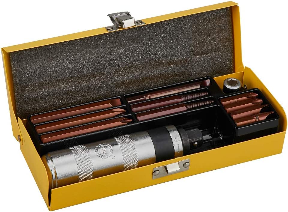 Juego de llaves de impacto reversibles manuales de 1/2 pulgadas, extractor de 12 piezas, juego de...